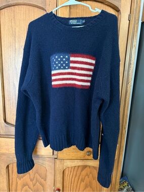 Ralph Lauren Polo American Flag Sweater XXL